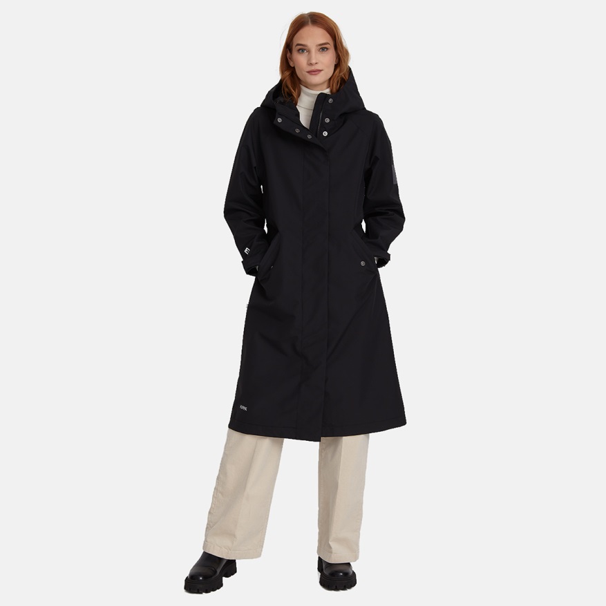 Huppa AMANEA naiste kevad-sügis mantel must