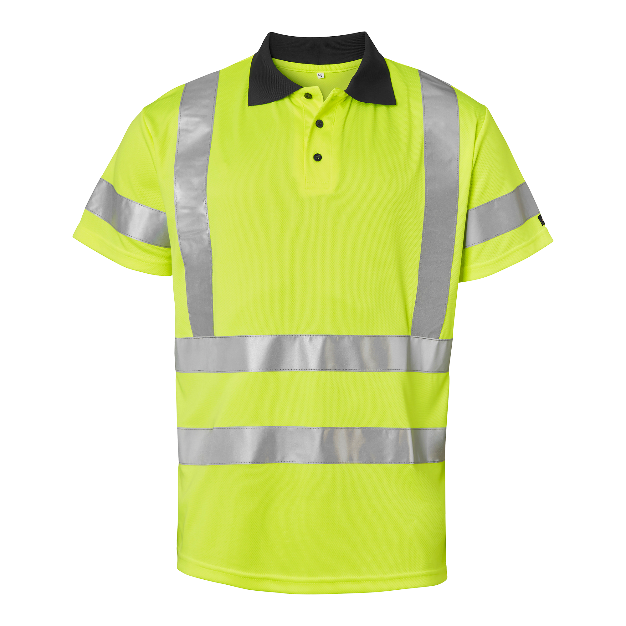 Top Swede polosärk 226 HI-VIS eest nööpidega, kollane