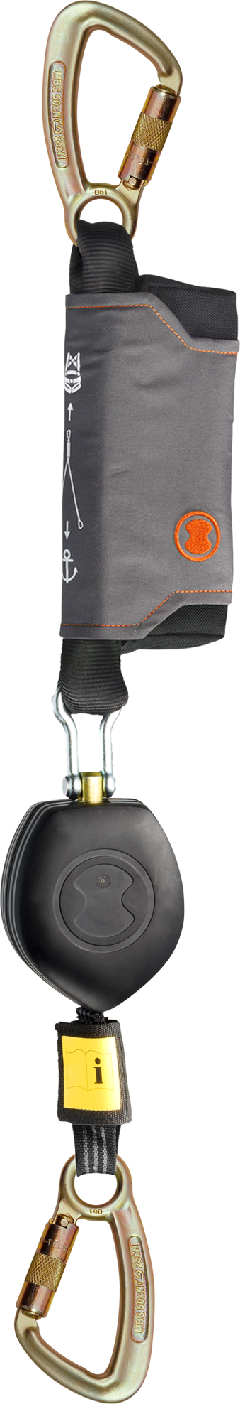 Skylotec PEANUT I F. Platforms kukkumiskaitse plokiga 50-135kg lint 1,8m, KOBRA TRI teraskarabiin