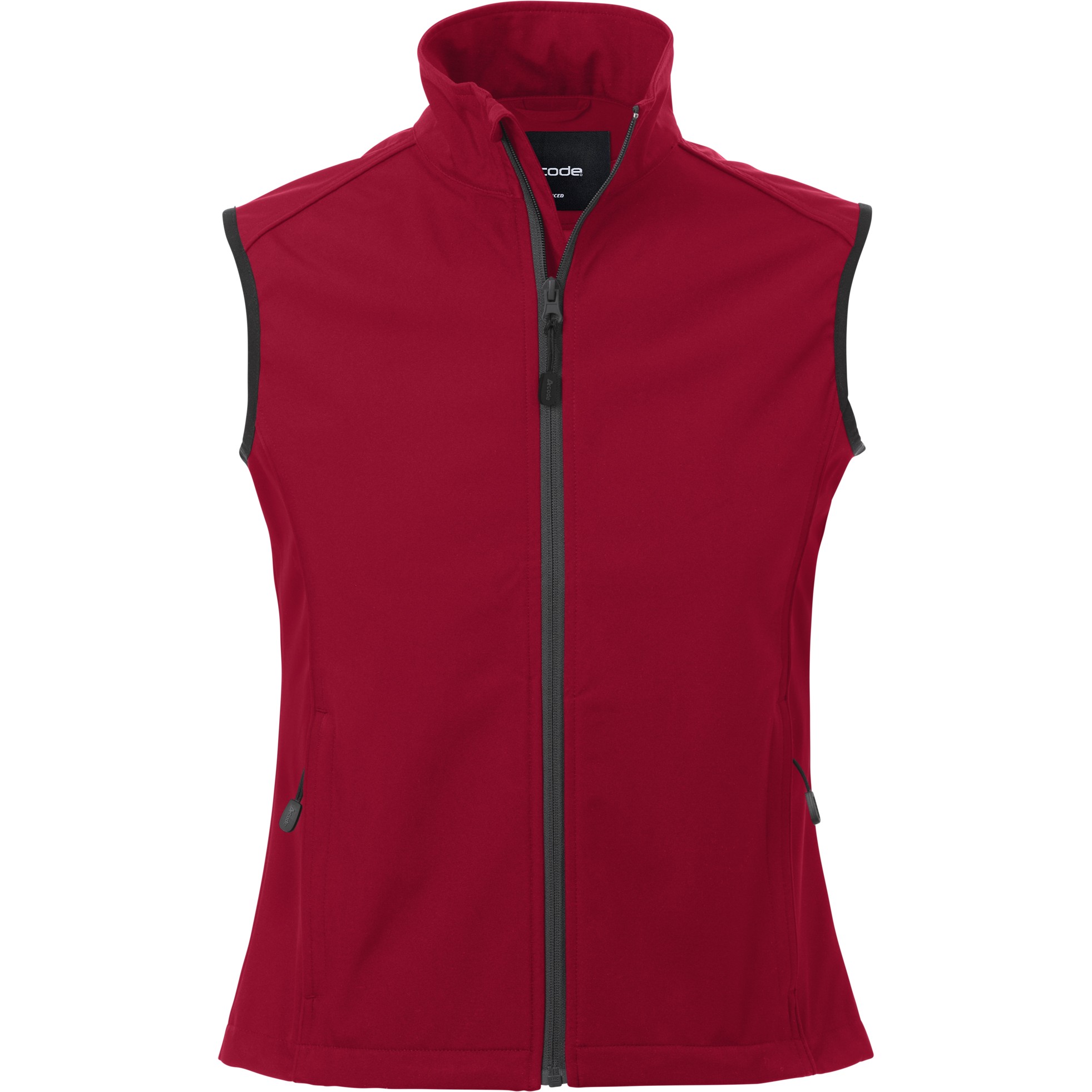 Acode Windwear naiste softshell vest, punane
