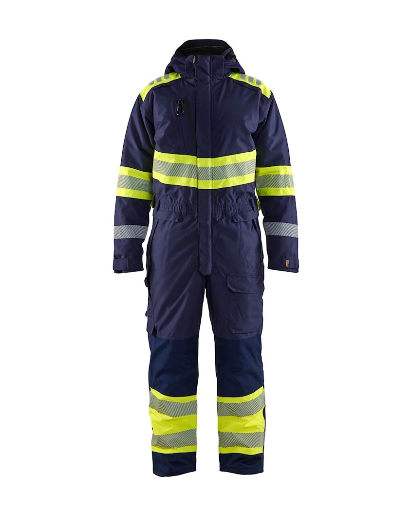 Blåkläder HI-VIS talvekombinesoon kl.1 mariinsinine/neoonkollane