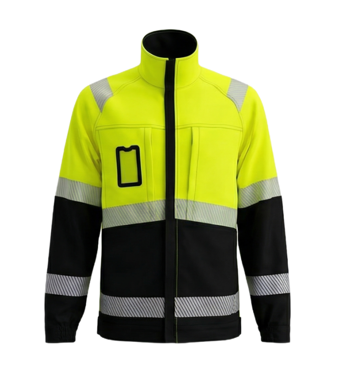 BoSafety COMBO tööjakk elastne puuvillane hi-vis kl.2 kollane/must