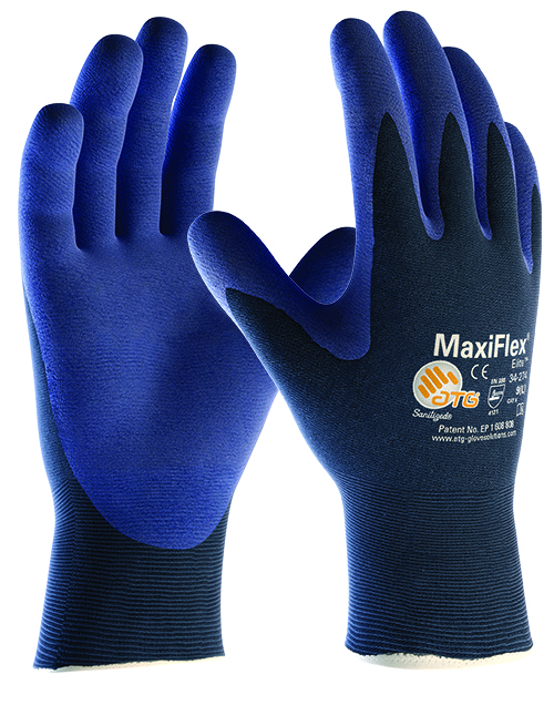 ATG Maxiflex ELITE HT töökindad puutetundik 34-274 sinine riputusaasaga