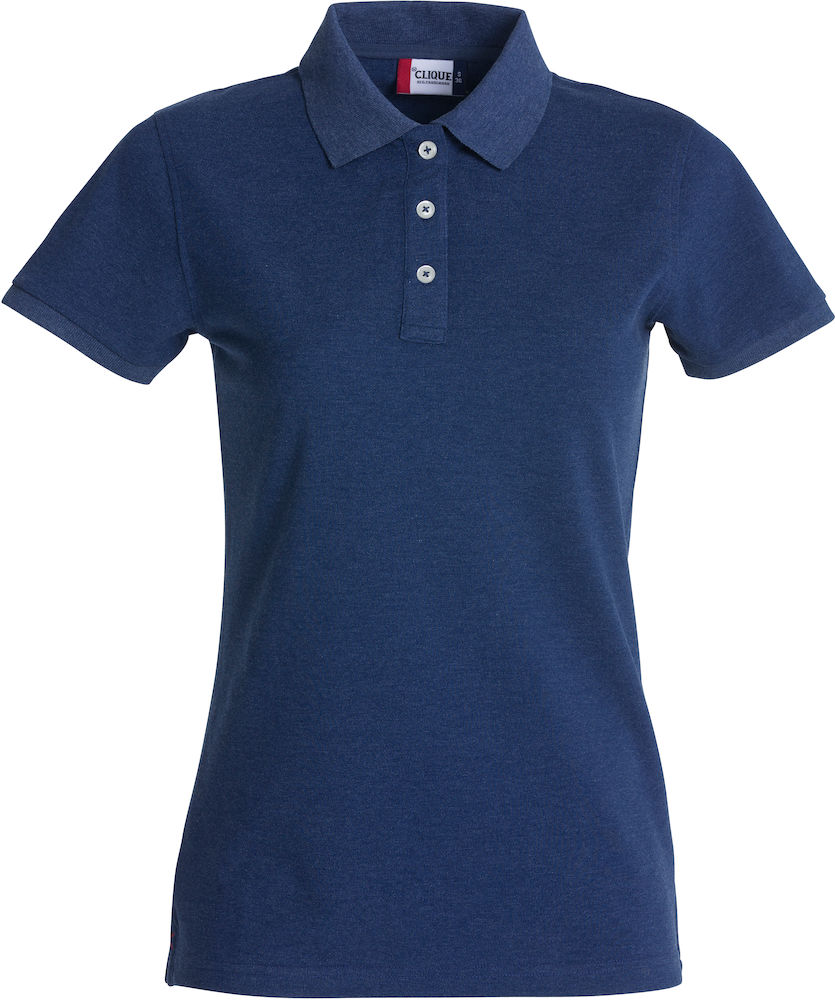 Clique STRETCH PREMIUM polo naiste sinine melanž