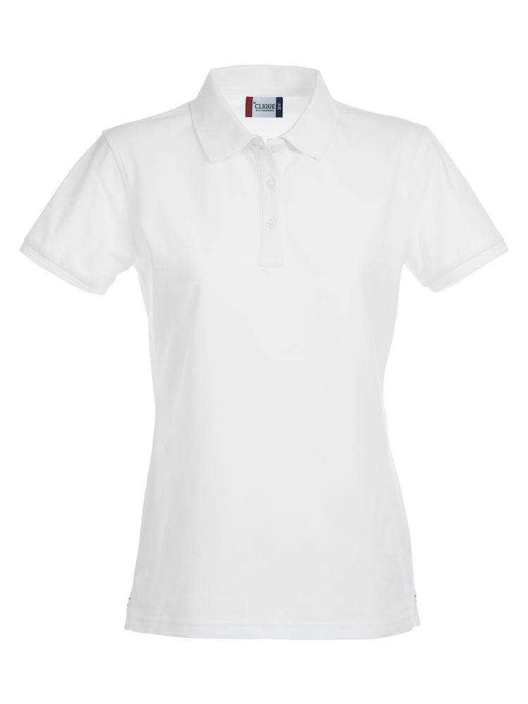Clique STRETCH PREMIUM polo naiste, valge