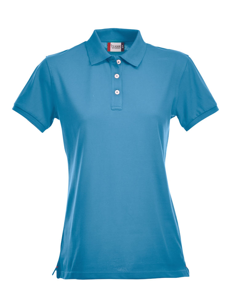 Clique STRETCH PREMIUM polo naiste, türkiissinine