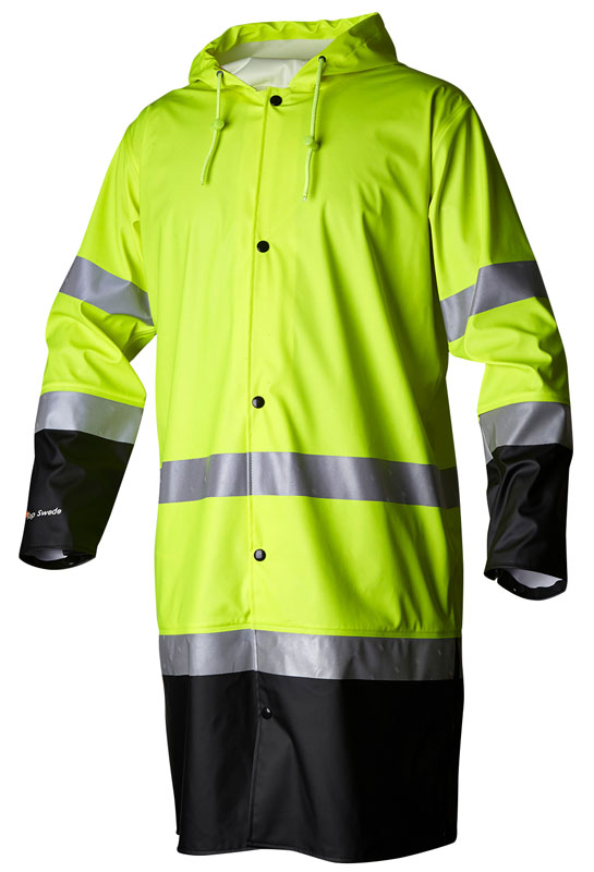 Top Swede vihmamantel Hi-Vis kl 3 kollane/must