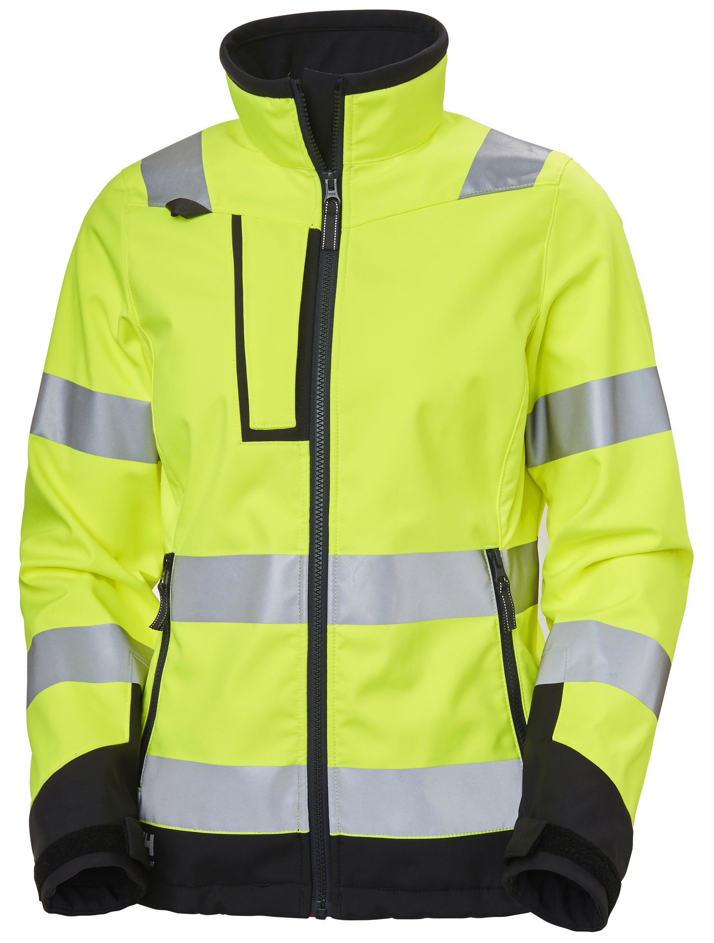 Helly Hansen ALNA 2.0/LUNA HI-VIS naiste softshell jakk kl 2, kollane/must