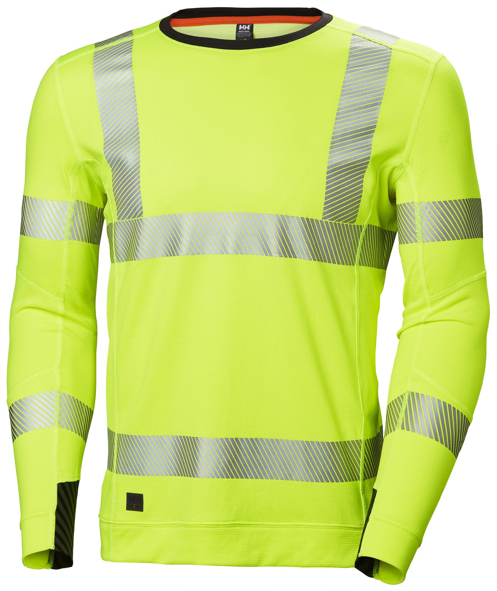 Helly Hansen ICU LIFA ACTIVE Crewneck pikkade käistega särk Hi-Vis kollane