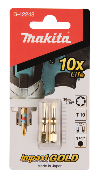 MAKITA kruvikeeraja otsikud T10 30mm (2tk)