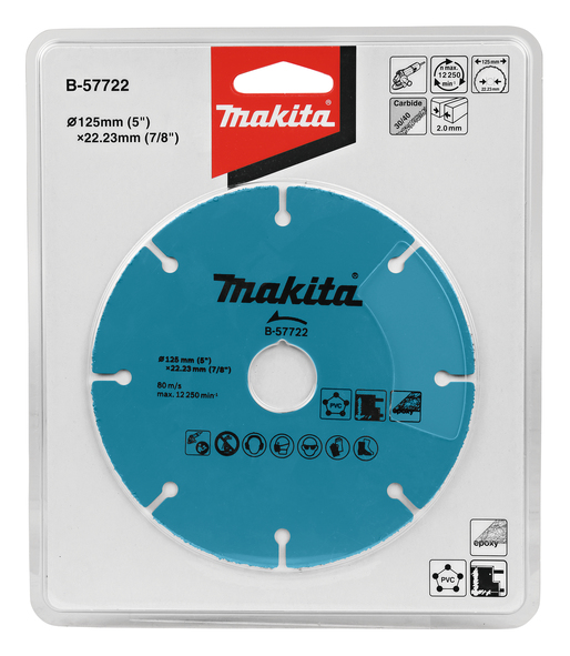 MAKITA lõikeketas 125mm,volframkarbiid kattega