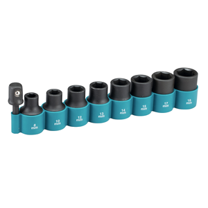 MAKITA löökpadrunite komplekt adapteriga, 9 osa
