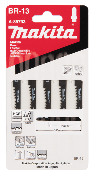 MAKITA tikksae terad BR-13 64mm, (5tk)