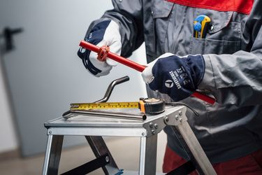 SAFETICULT BASIC töökindad peopesa kitsenahk käeselg puuvill, sinine, kat.2