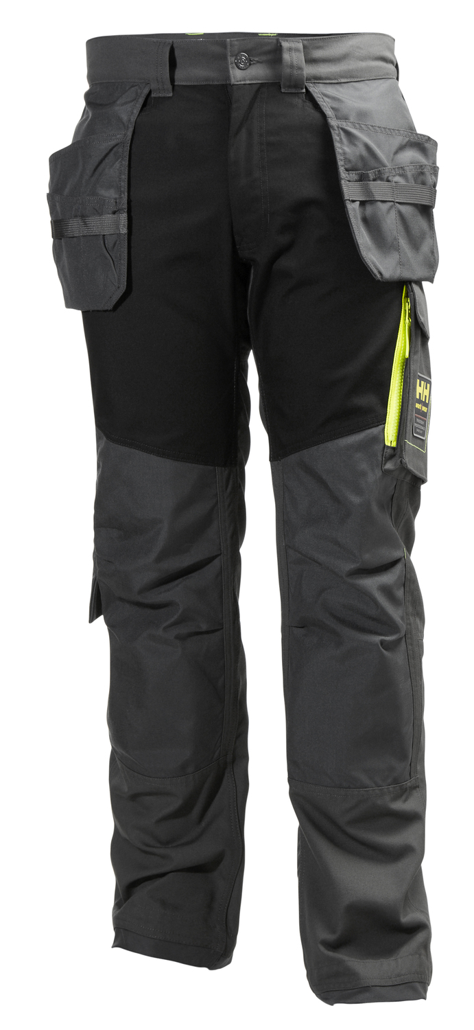 Helly Hansen AKER CONSTRUCTION püksid ripptaskutega, tumehall/must