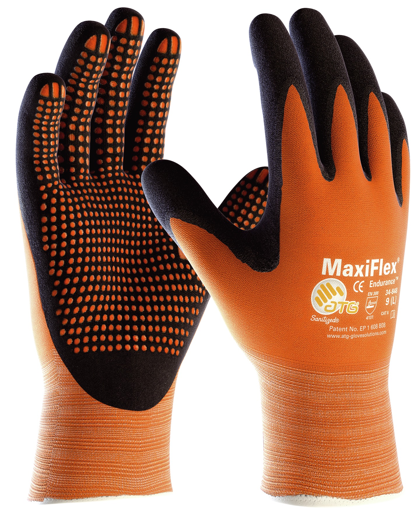 ATG Maxiflex ENDURANCE 34-848 Orange montaažikindad täppidega