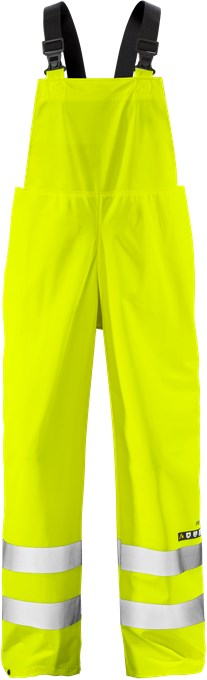 Fristads FLAME 2047 RSHF Hi-Vis sädemekindlad vihmapüksid kl 2 kollane
