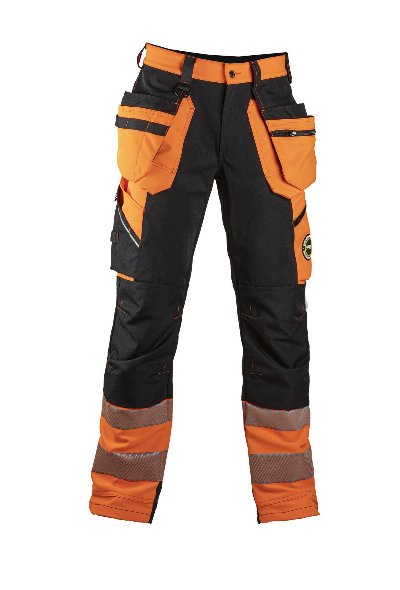 Dimex SUPERSTRETCH ripptaskutega püksid Hi-Vis oranž kl.1