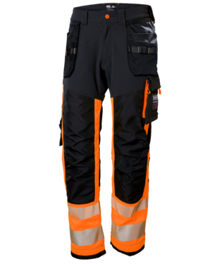 Helly Hansen ICU eemaldatavate ripptaskutega püksid HI-VIS kl.1, oranž