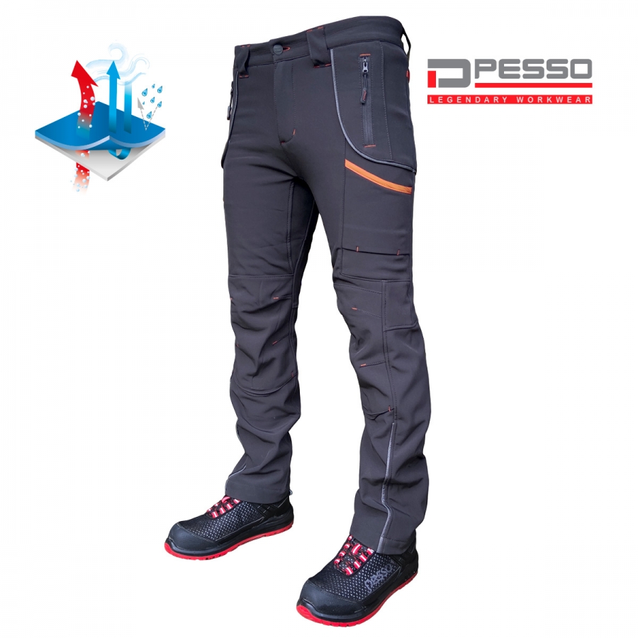 Pesso NEBRASKA softshell püksid, hallid