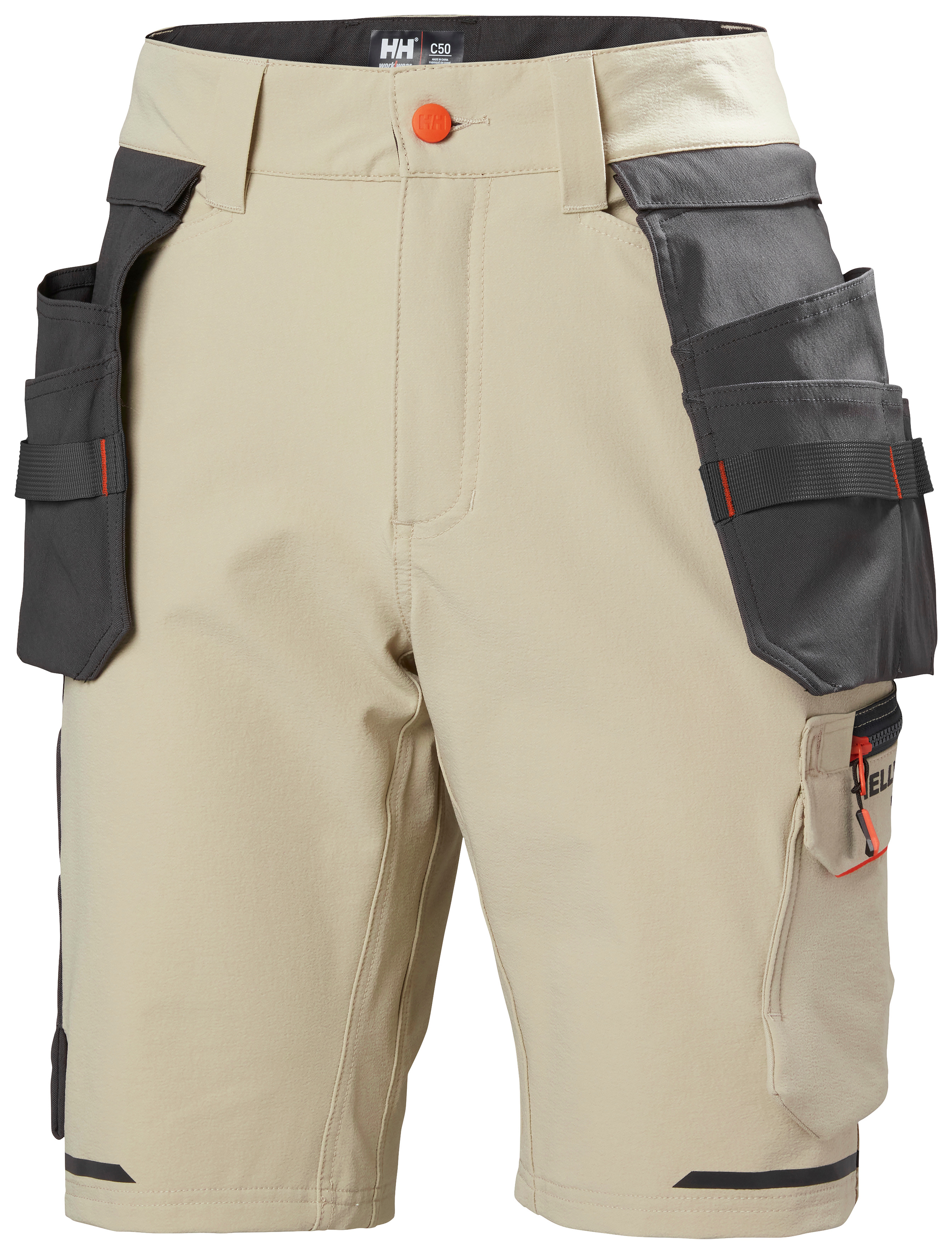 Helly Hansen KENSINGTON CONSTRUCTION lühikesed püksid eemaldatavate ripptaskutega, beež