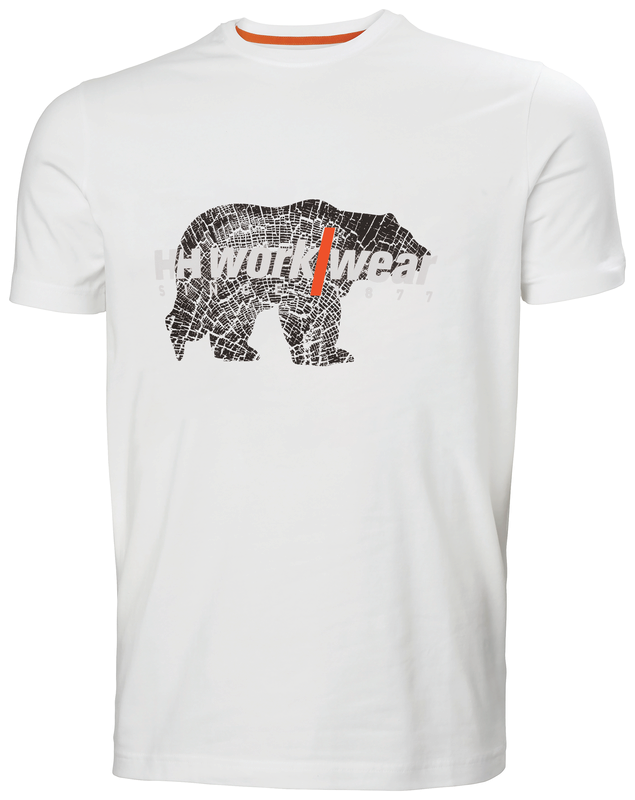 Helly Hansen GRAPHIC T-särk valge, HH Workwear logo valge + karu