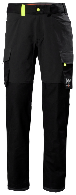 Helly Hansen OXFORD 4X Service stretšpüksid, must/hall/kollane