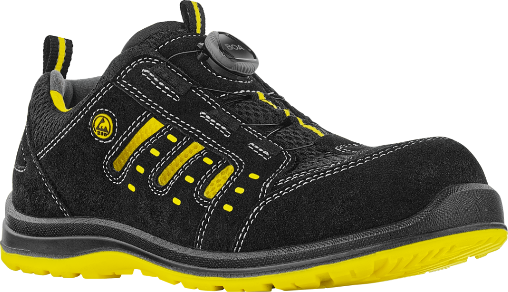 VM Memphis turvasandaal S1P ESD BOA, must/kollane