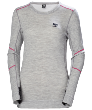 Helly Hansen LIFA MERINO naiste Crewneck termosärk, hall