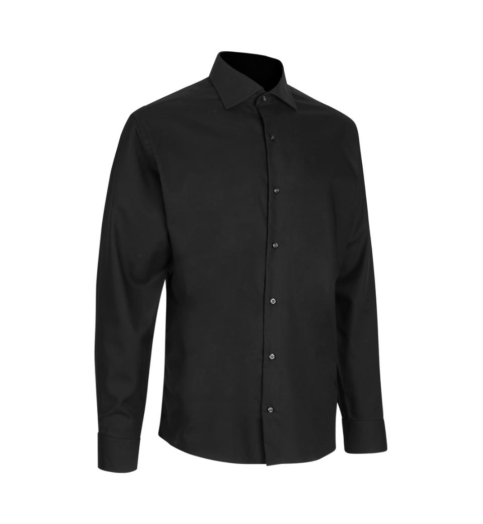 SEVEN SEAS Fine Twill Modern triiksärk must