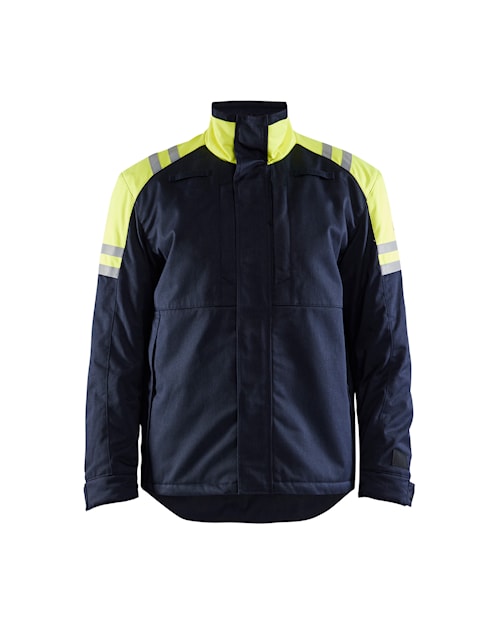 Blåkläder Inherent Steel sädemekindel talvejope tumesinine/kollane