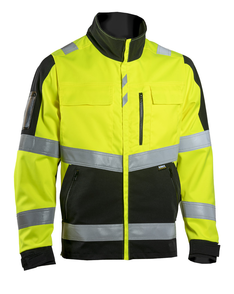 Dimex stretš tööjakk Hi-Vis kollane/must