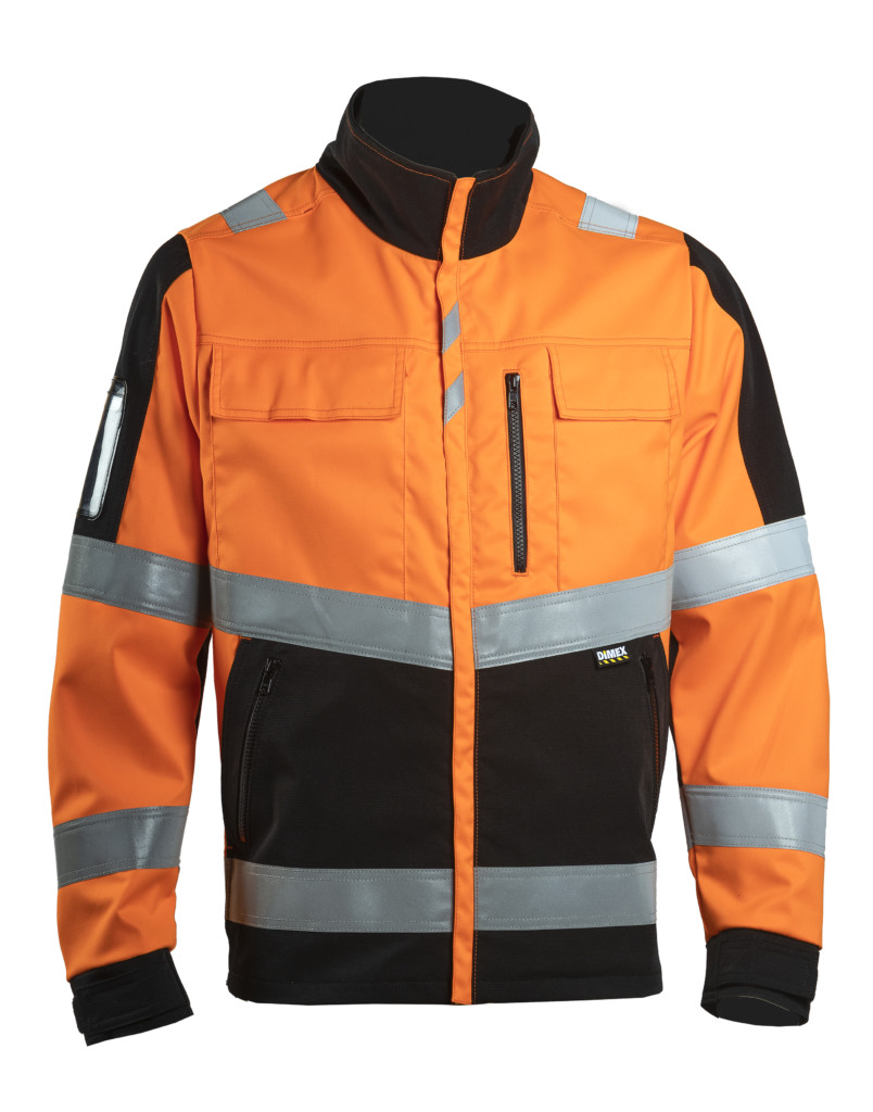 Dimex stretš  tööjakk Hi-Vis oranž/must