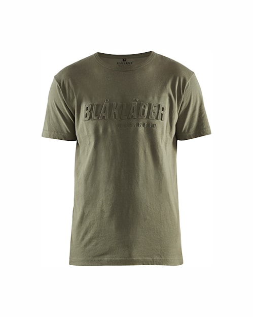 Blåkläder 3D-logo T-särk sügisroheline