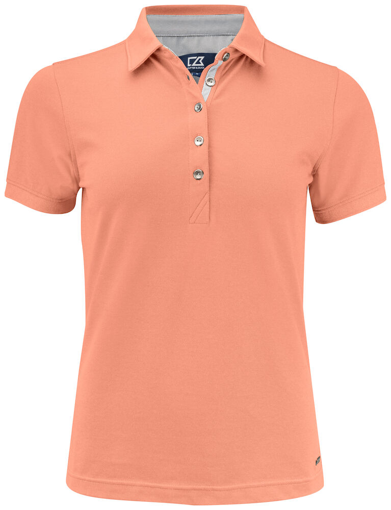 Cutter & Buck ADVANTAGE PREMIUM DryTec UV+35 naiste polosärk papaya