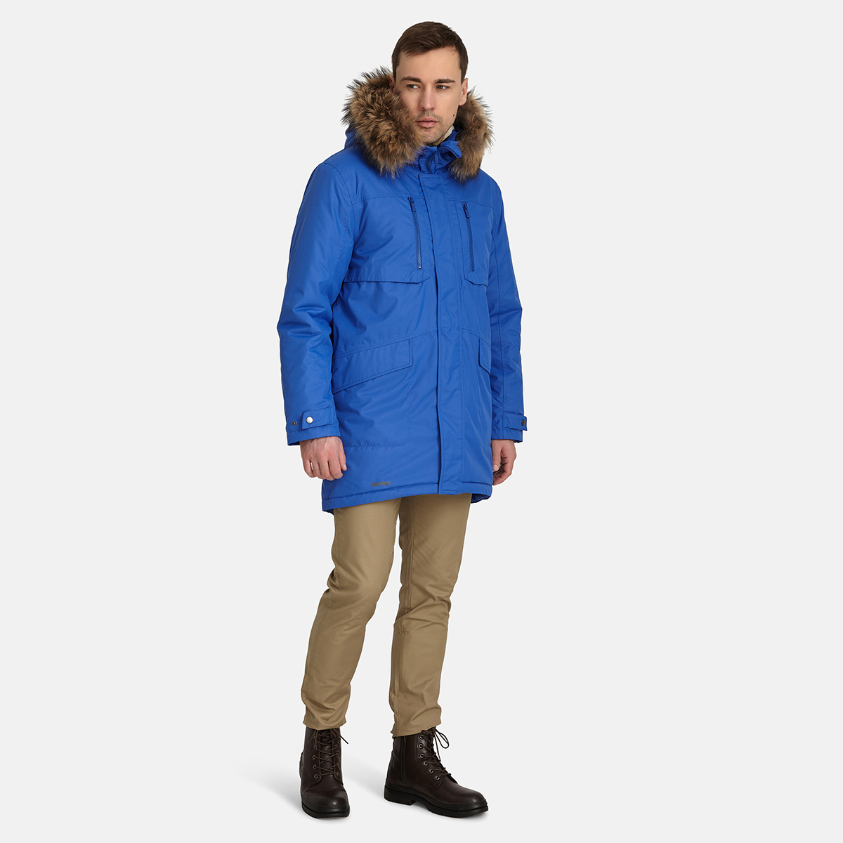 Huppa DAVID 1 meeste talveparka naturaalkarvaga 200g, sinine