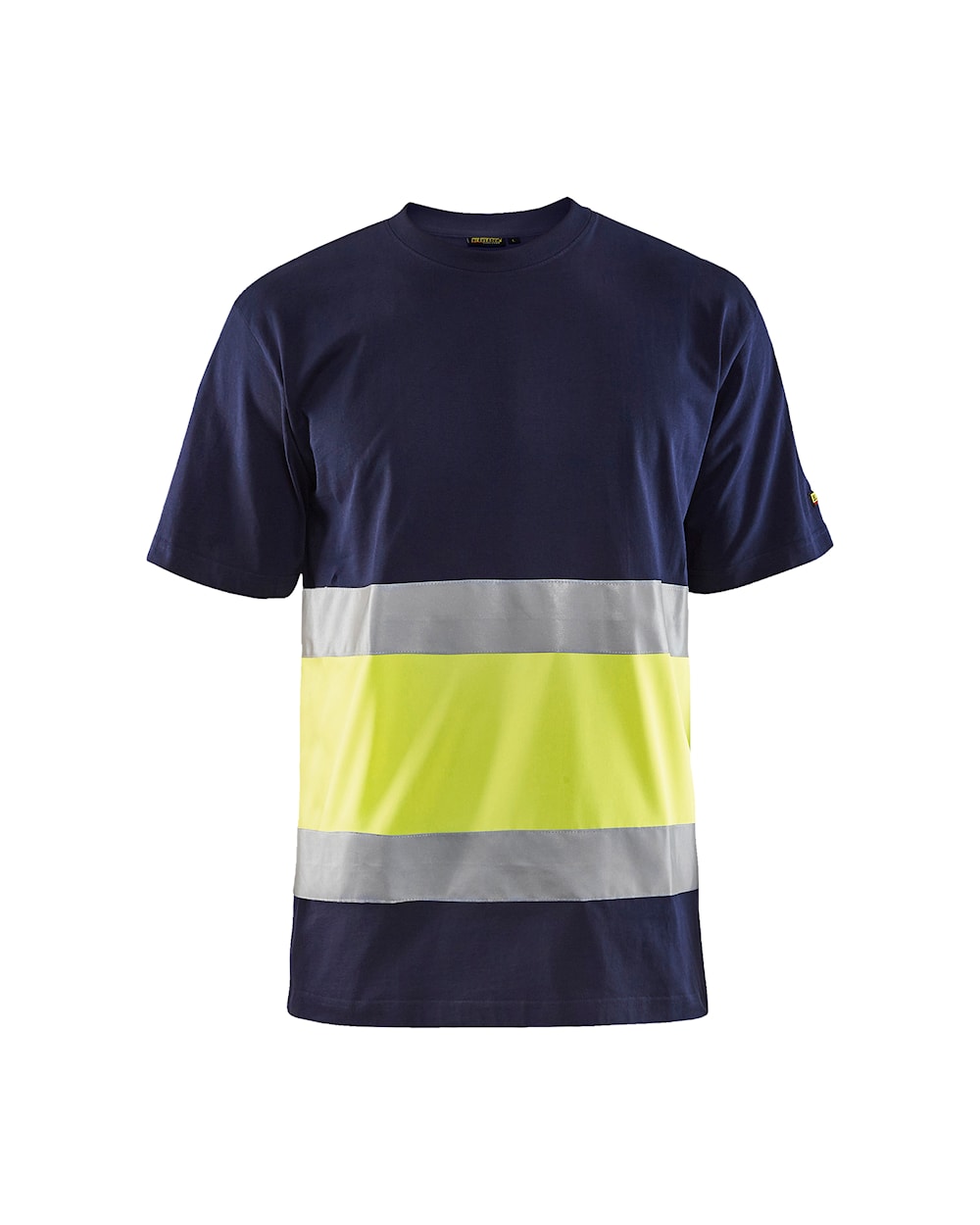 Blakläder Hi-Vis T-särk kl.1 tumesinine/neoonkollane