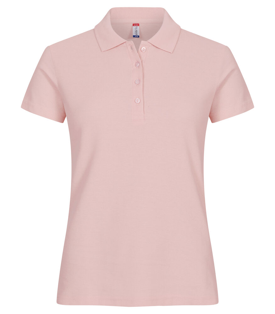 Clique BASIC naiste polo heleroosa