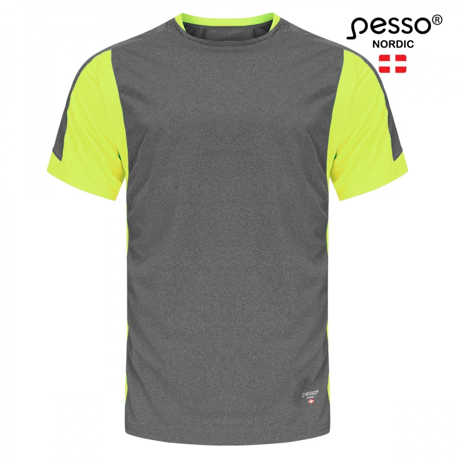 Pesso BREEZE T-särk hall/kollane
