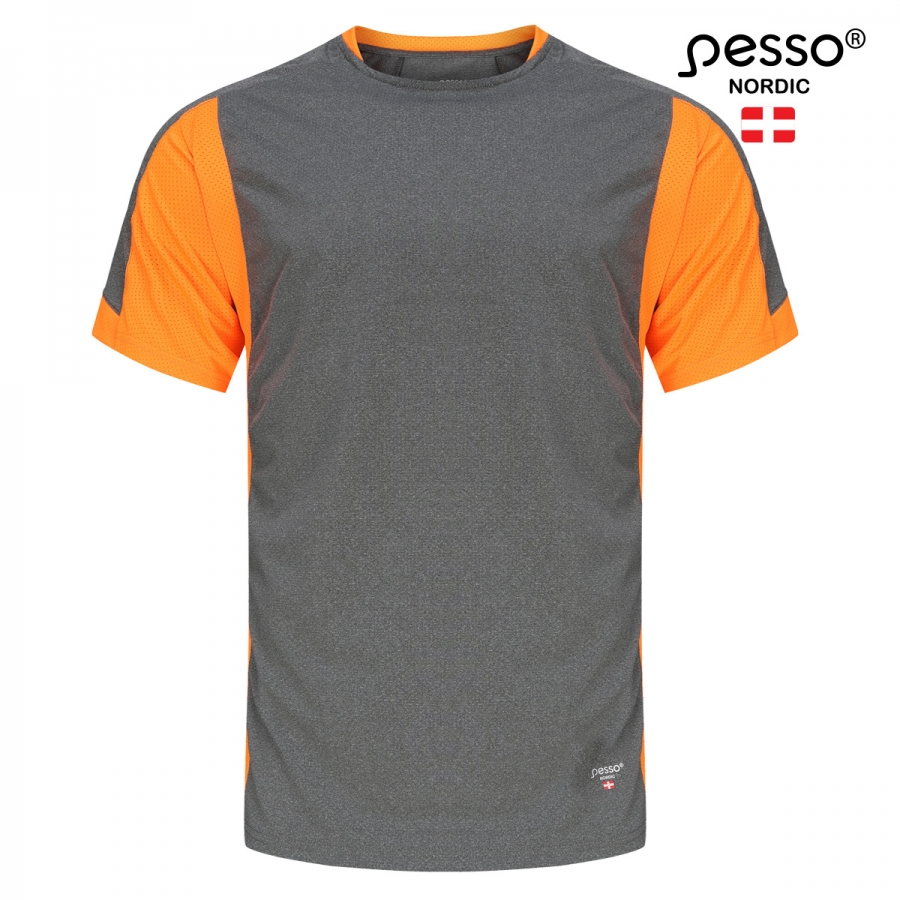 Pesso BREEZE T-särk hall/oranž
