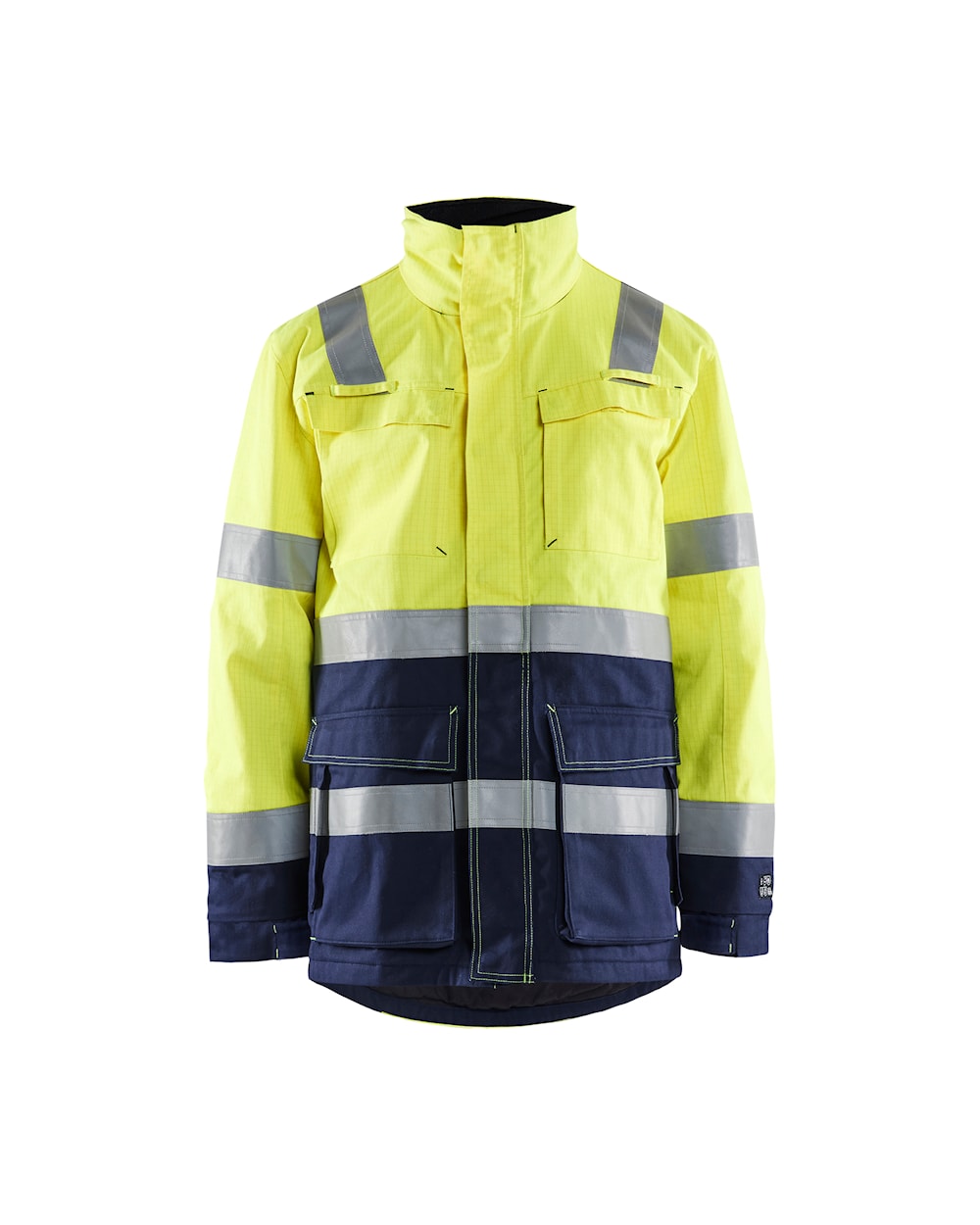 Blåkläder Multinorm Hi-Vis talveparka kl.2 kollane/tumesinine APC2