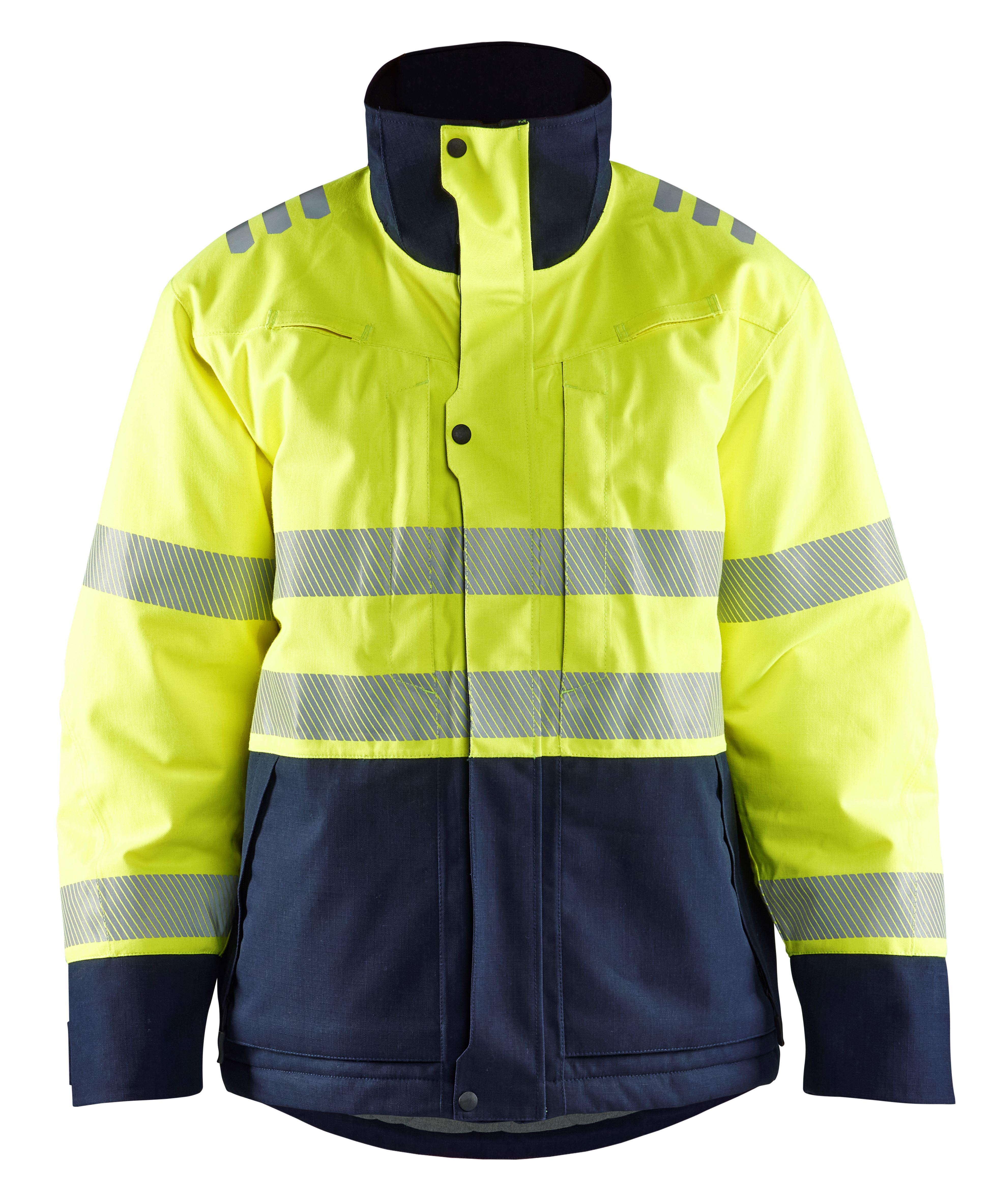 Blåkläder Multinorm Hi-Vis talvejope kl.2 kollane/tumesinine