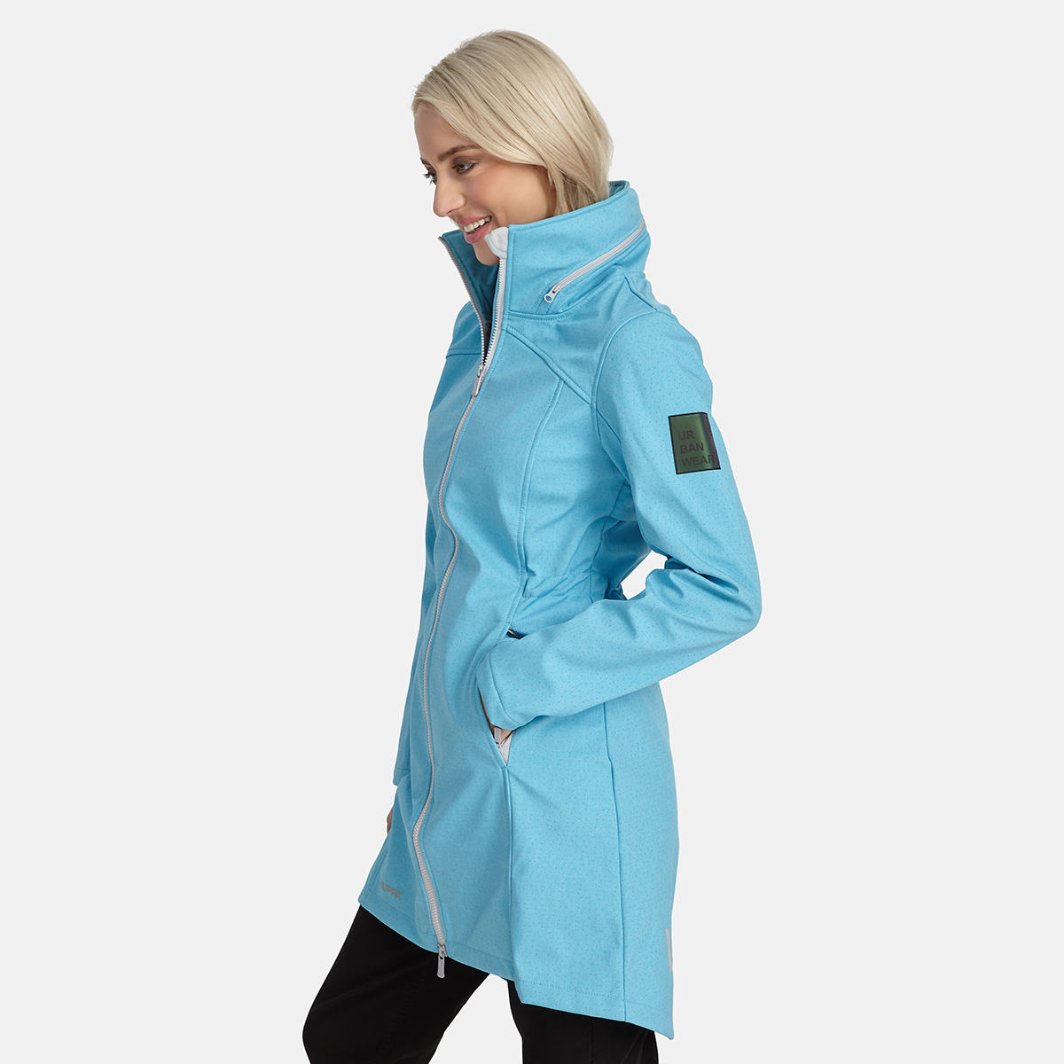 Huppa AVA naiste softshell mantel, helesinine