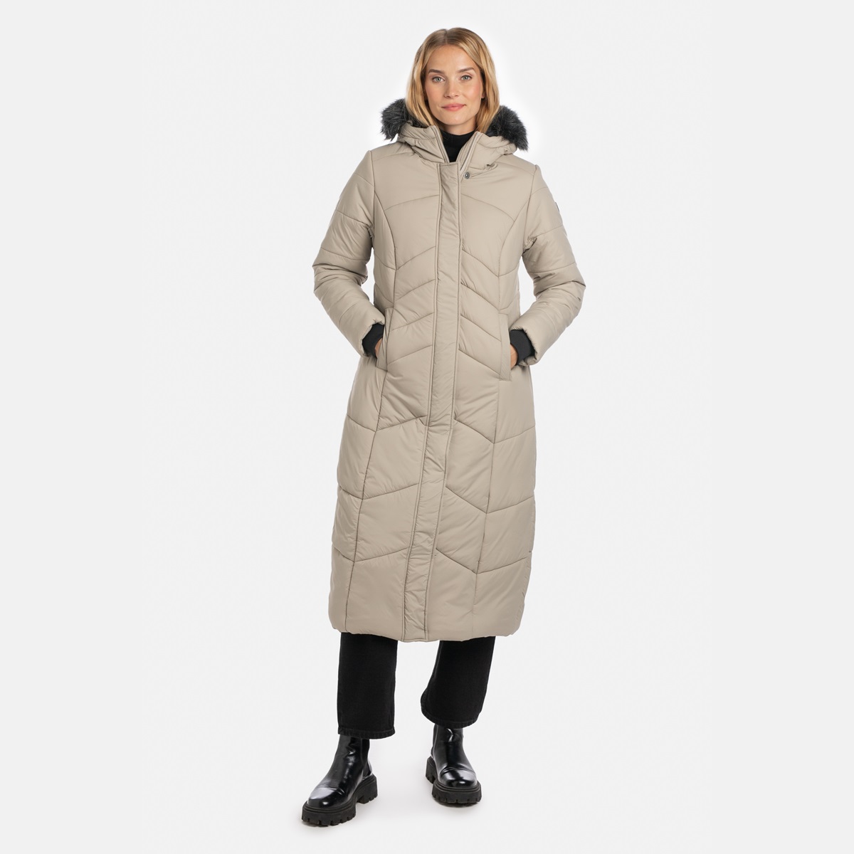 Huppa YESSE naiste talvemantel 300 gr khaki