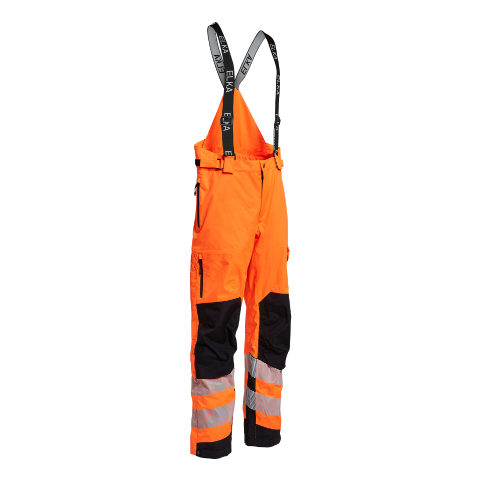Elka Working Xtreme stretš Hi-Vis traksipüksid, oranž/must
