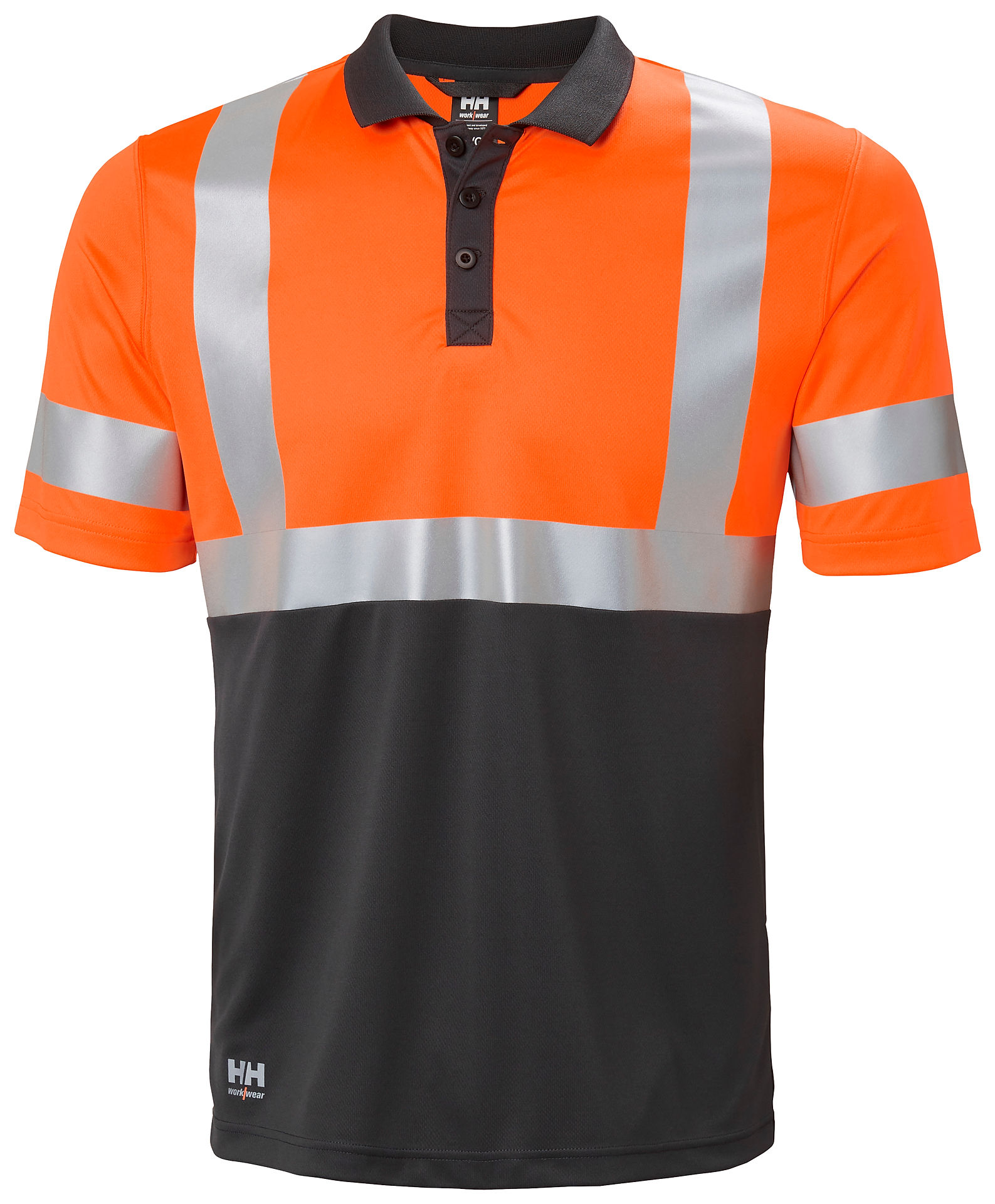 Helly Hansen ADDVIS polosärk HI-VIS CL1 oranz/must
