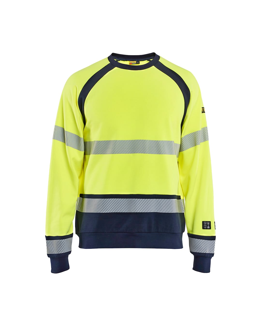Blakläder Multinorm Inherent dressipluus Hi-Vis kl.2 neoonkollane/tumesinine